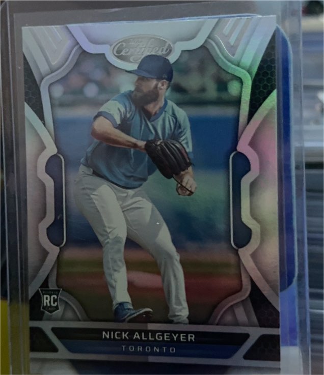 2022 Panini Chronicles Certified #15 Nick Allgeyer Rookie Card Toronto Blue Jays — front