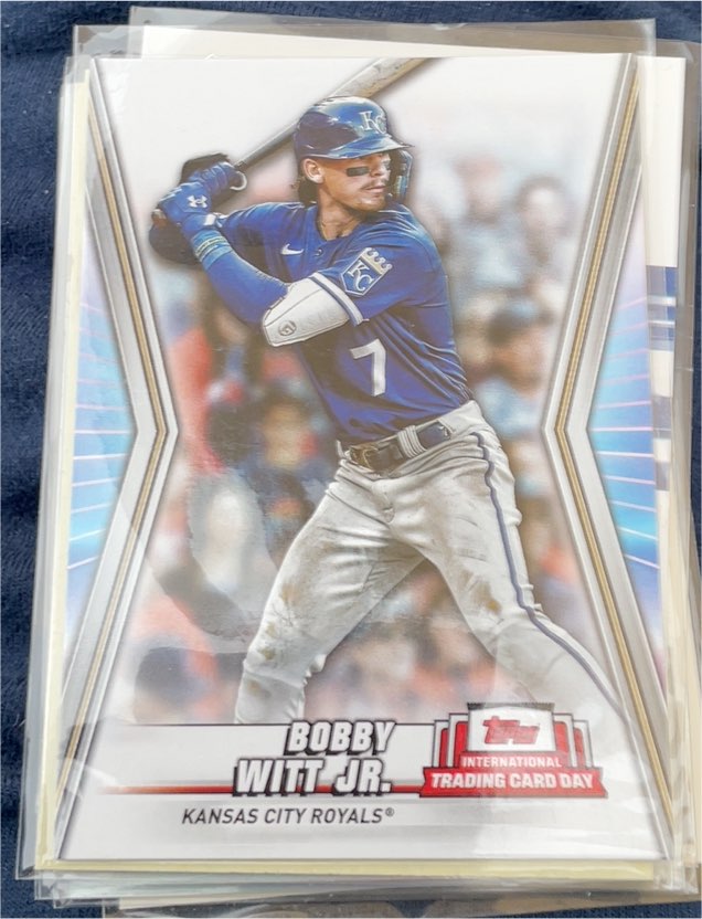 2023 Topps International Trading Card Day #NTCD-B13 Bobby Witt Jr. — front