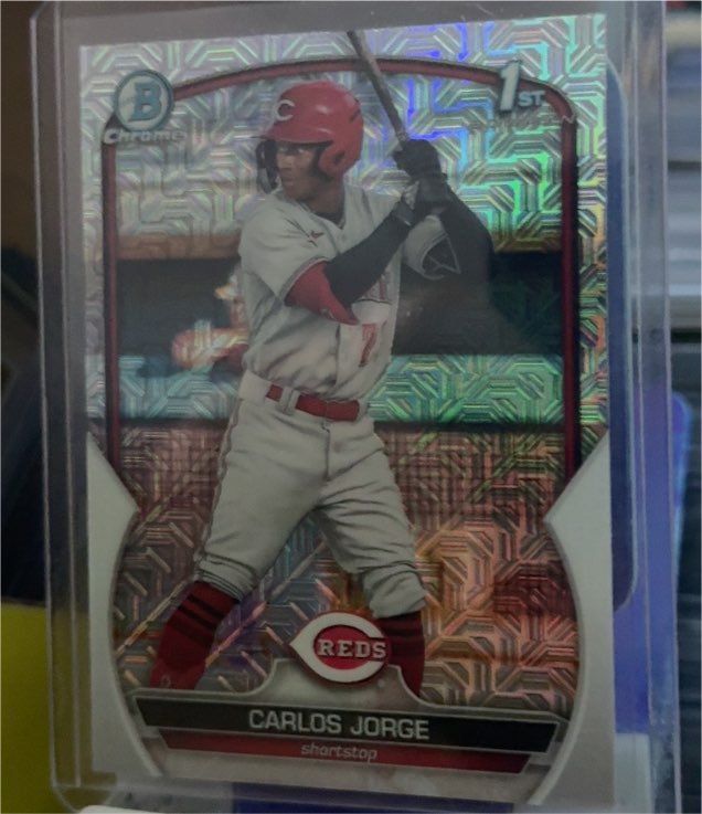 2023 Bowman Chrome Prospects Mojo #BCP-120 Carlos Jorge — front