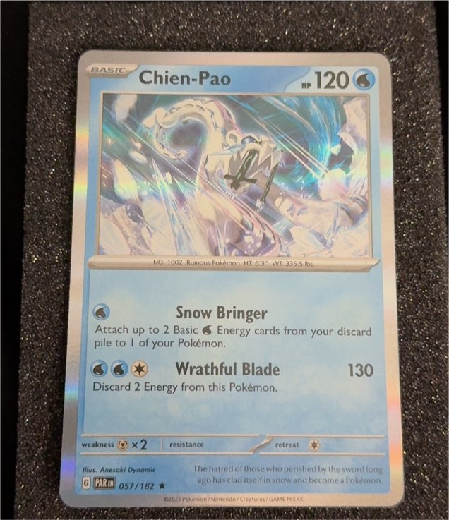 2023 Pokémon Paradox Rift #057 Chien-Pao — front