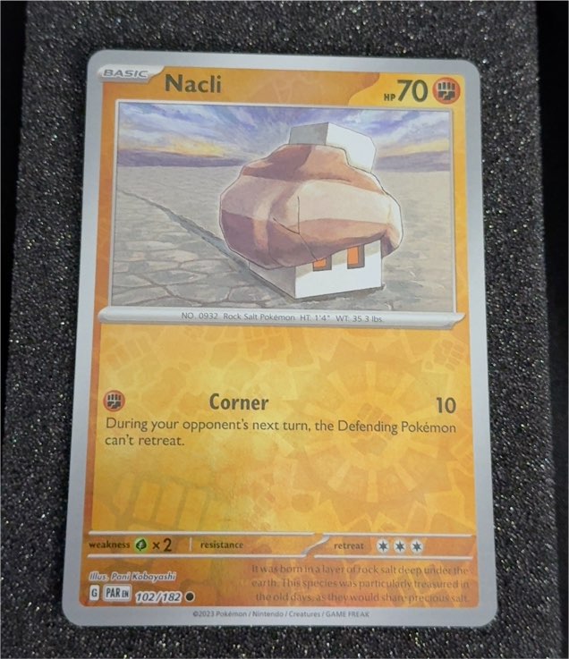 2023 Pokémon SV04 Paradox Rift #102 Nacli — front