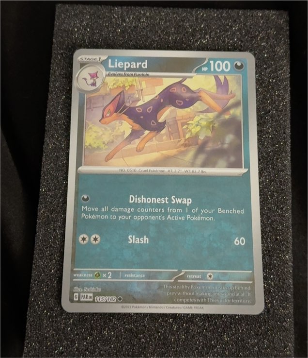 2023 Pokémon Paradox Rift #115 Liepard — front