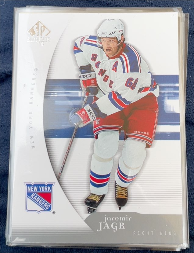2005-06 Upper Deck SP Authentic #65 Jaromir Jagr New York Rangers — front