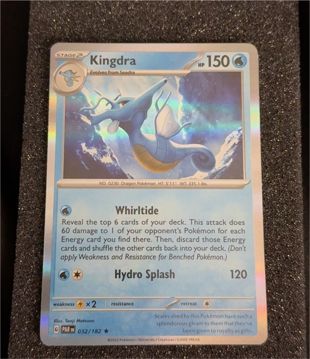 2023 Pokémon Paradox Rift #032 Kingdra — front