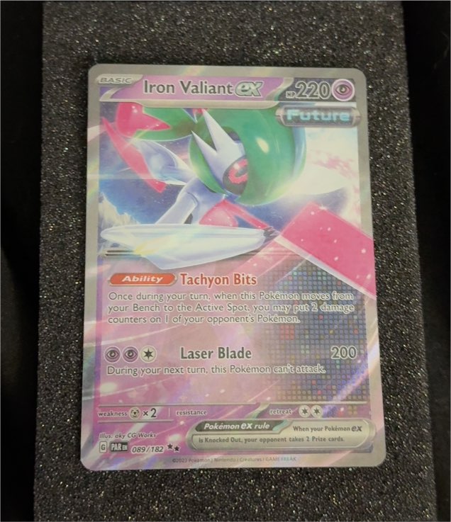 2023 Pokémon TCG Paradox Rift #089 Iron Valiant ex — front