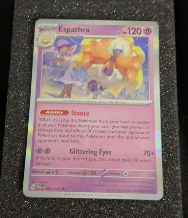 2023 Pokémon Paradox Rift #081 Espathra — front