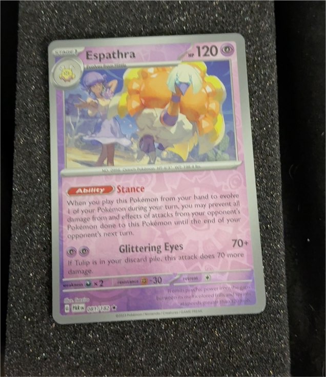 2023 Pokémon Scarlet & Violet Paradox Rift #081 Espathra — front