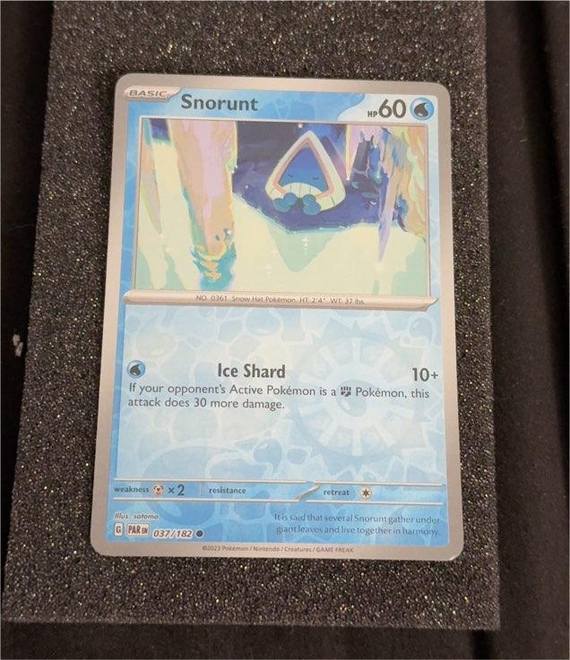 2023 Pokémon Scarlet & Violet Paradox Rift #037 Snorunt — front