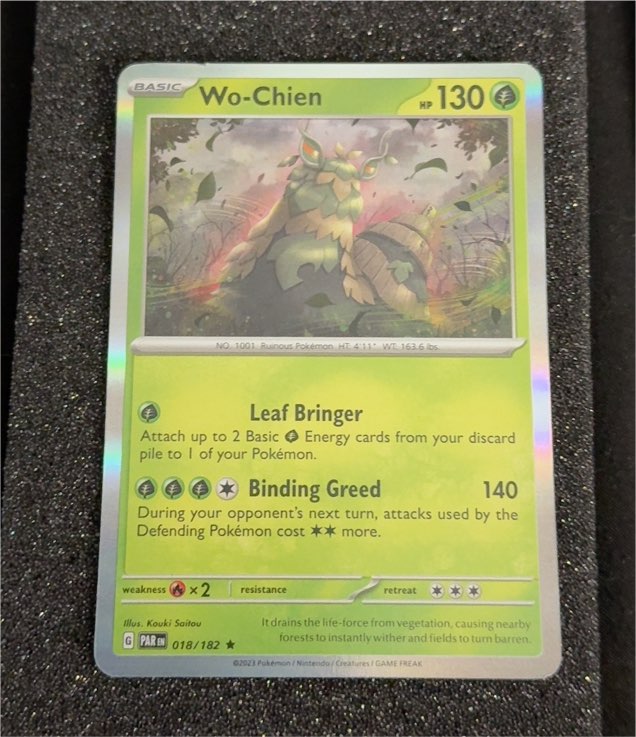2023 Pokémon SV04: Paradox Rift #018 Wo-Chien — front