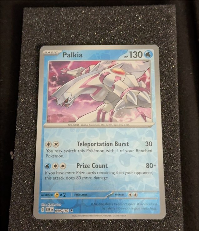 2023 Pokémon Scarlet & Violet Paradox Rift #040/182 Palkia — front