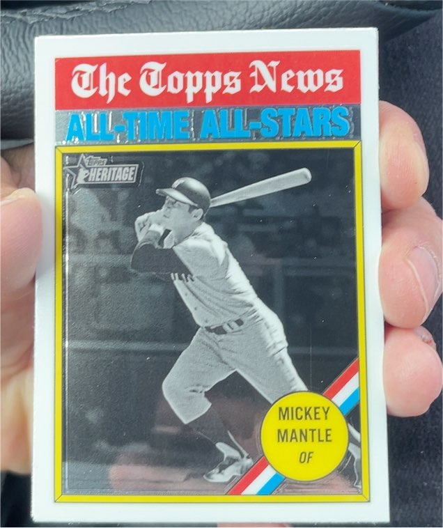 2025 Topps Heritage #349 Mickey Mantle — front