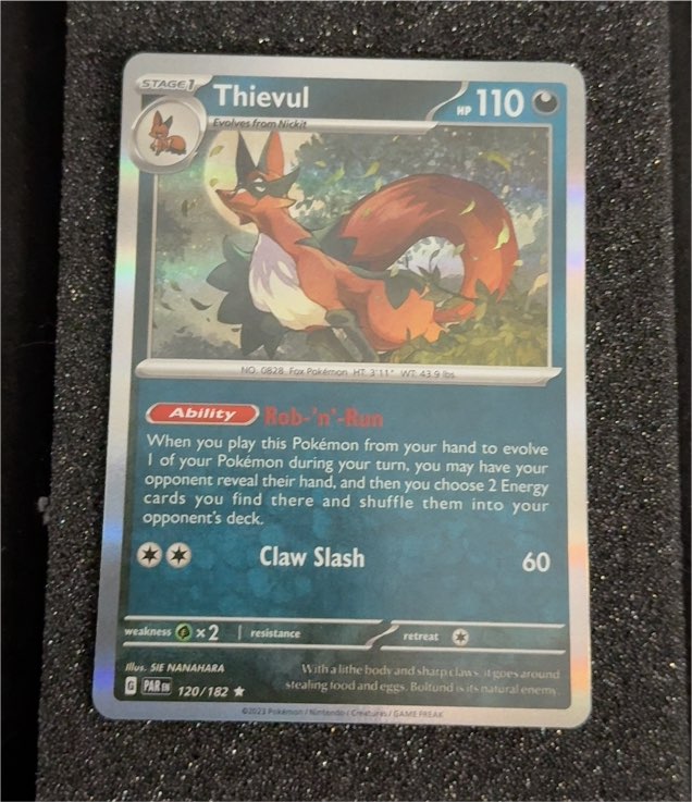 2023 Pokémon Paradox Rift #120 Thievul — front