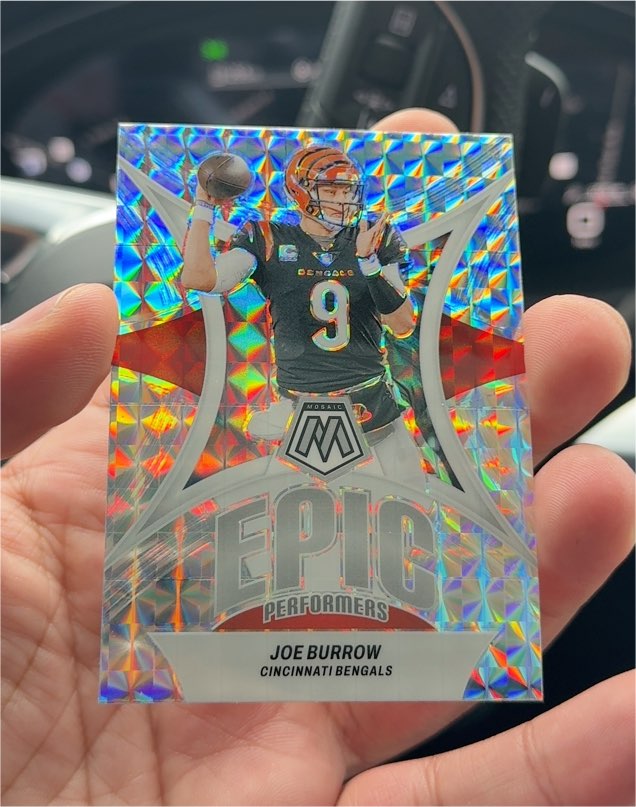 2024 Panini Mosaic Epic Performers #EP-JB Joe Burrow — front