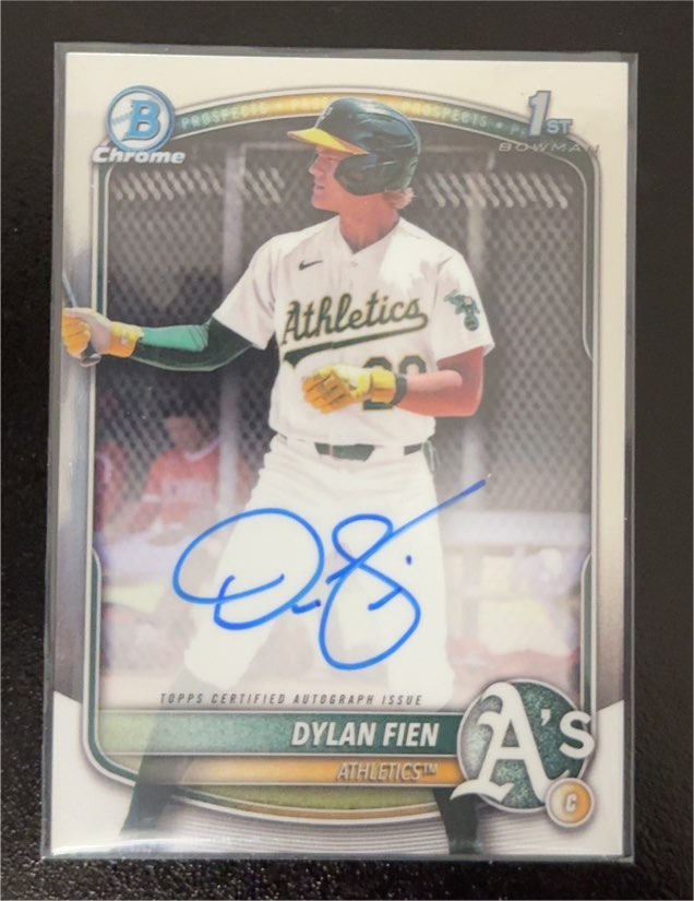 2025 Bowman Chrome #CPA-DF Dylan Fien — front