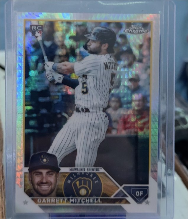 2023 Topps Chrome #110 Garrett Mitchell Rookie — front