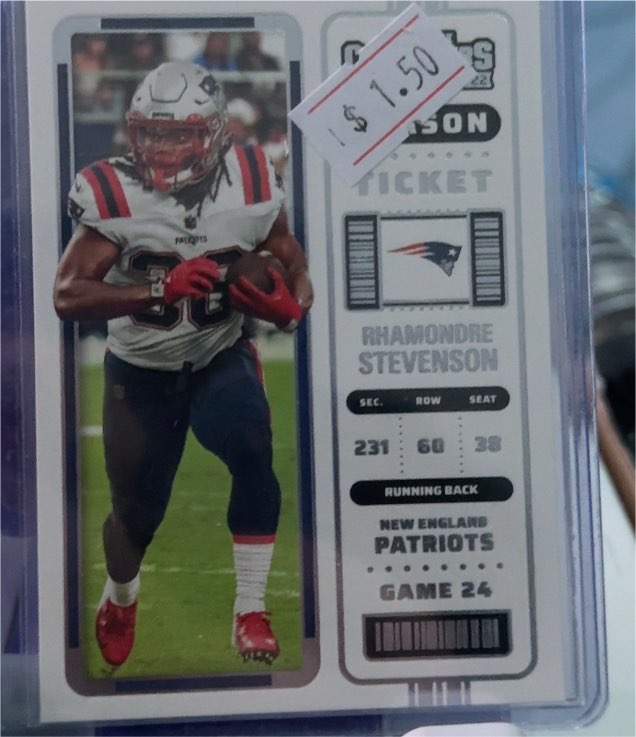 2022 Panini Contenders Season Ticket #86 Rhamondre Stevenson — front