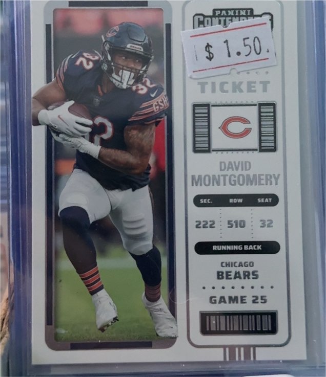2022 Panini Contenders Season Ticket #22 David Montgomery — front