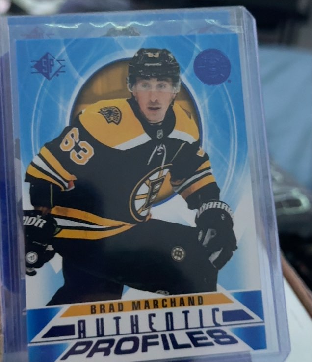 2020-21 Upper Deck SP Authentic Profiles Blue #AP-7 Brad Marchand — front