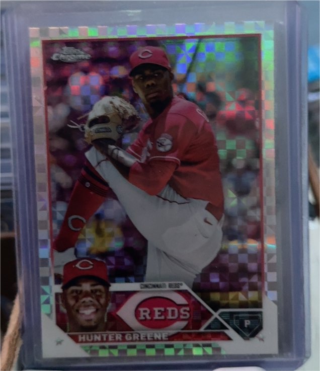 2023 Topps Chrome #40 Hunter Greene — front