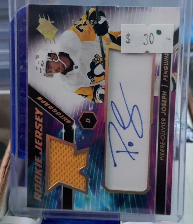 2020-21 Upper Deck SPx Rookie Jersey Autographs #PJ Pierre-Olivier Joseph — front