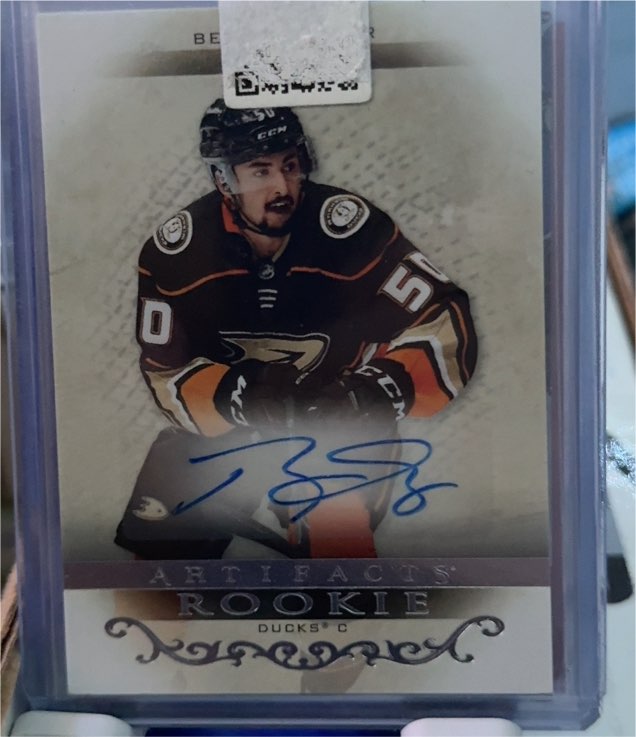 2021-22 Upper Deck Artifacts #50 Brandon Montour Rookie Auto — front