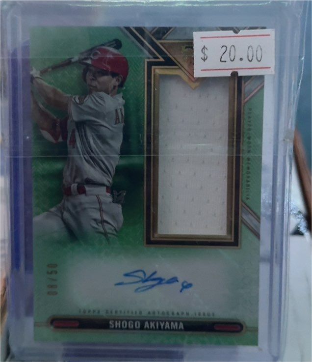 2021 Topps Triple Threads #45/50 Shogo Akiyama — front