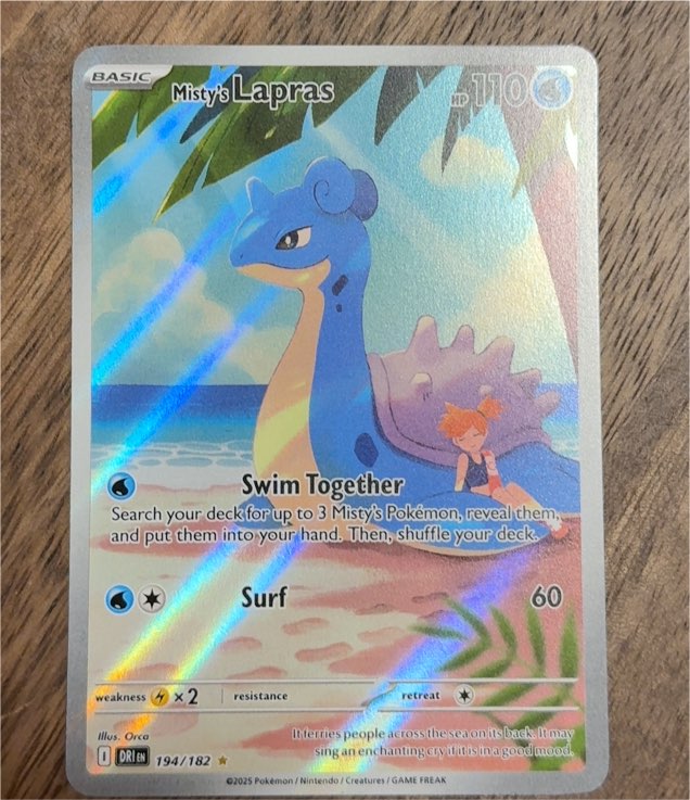 Misty's Lapras 194/182 Destined Rivals Illustration Rare — front