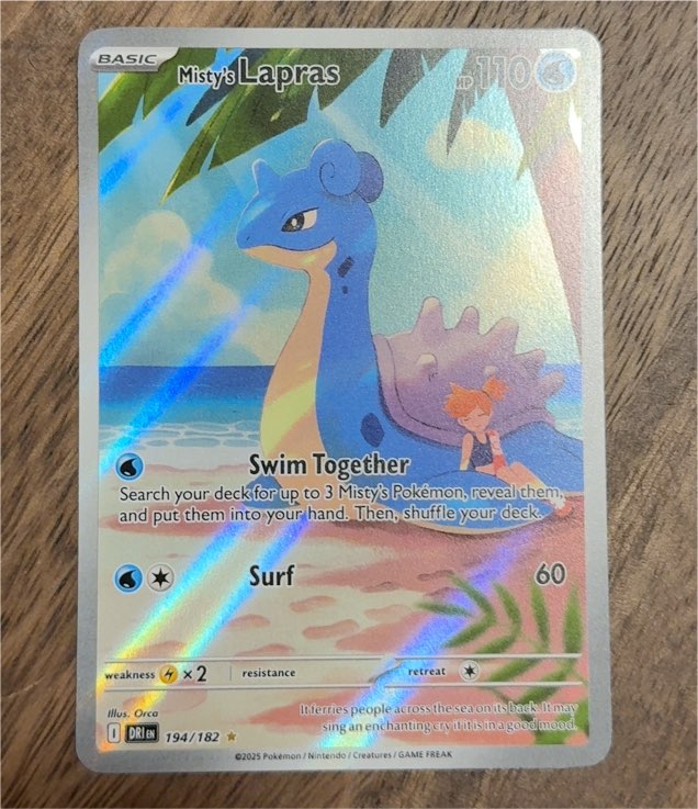 2025 Pokémon #194 Misty's Lapras — front