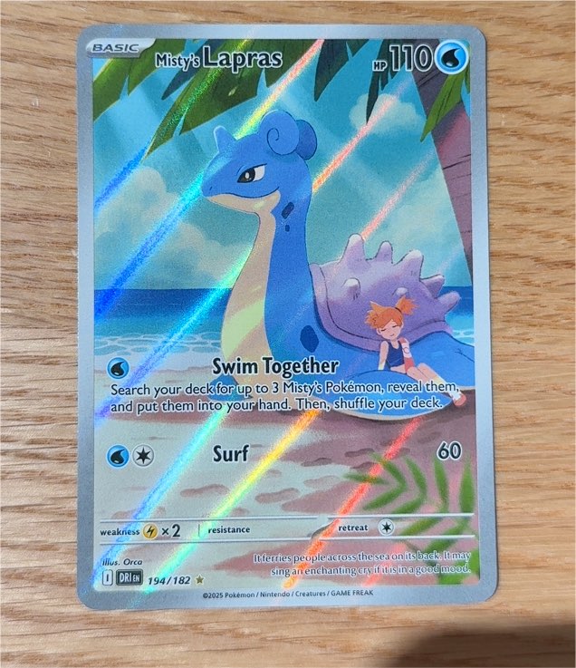 Misty's Lapras 194/182 Destined Rivals — front