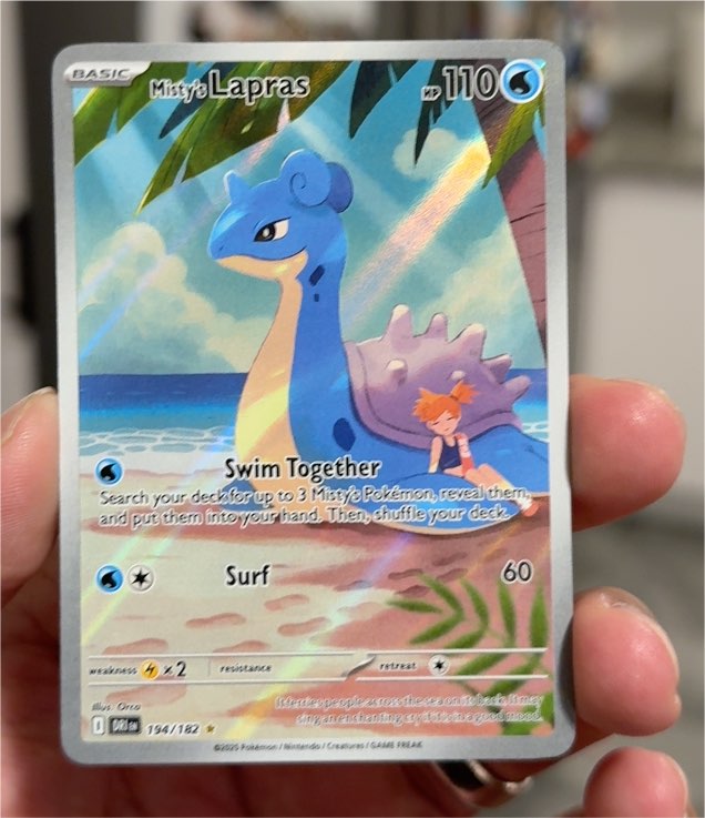 2025 Pokémon Destined Rivals #194 Misty's Lapras — front