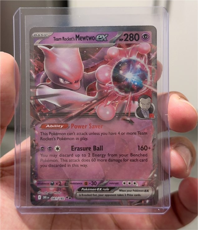 2022 Pokémon SV10: Destined Rivals #081 Team Rocket's Mewtwo ex — front