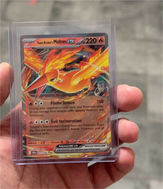 2023 Pokémon TCG Destined Rivals #031 Team Rocket's Moltres EX — front