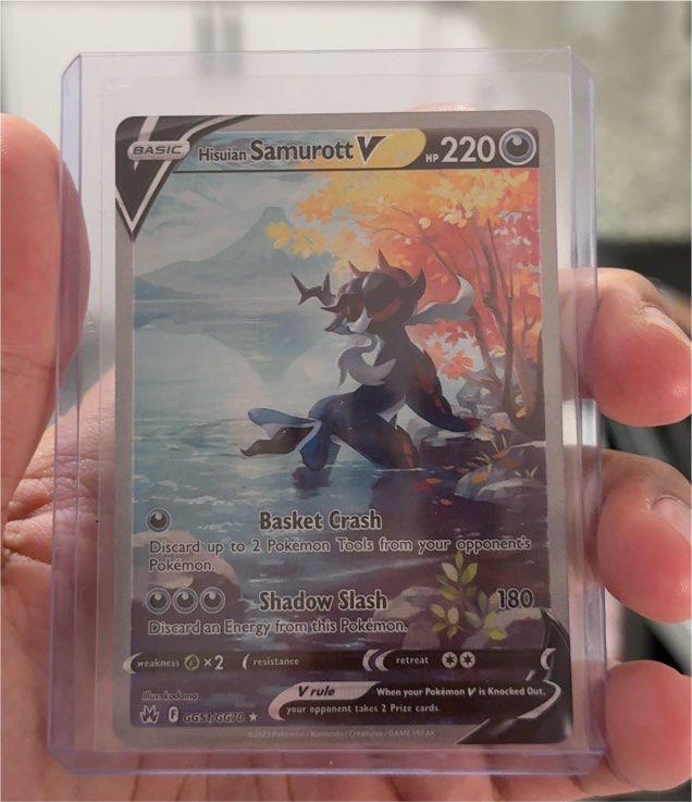 2022 Pokémon TCG Crown Zenith #GG51 Hisuian Samurott V — front