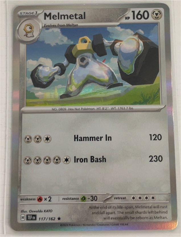 2024 Pokémon TCG Scarlet & Violet Temporal Forces #117 Melmetal — front