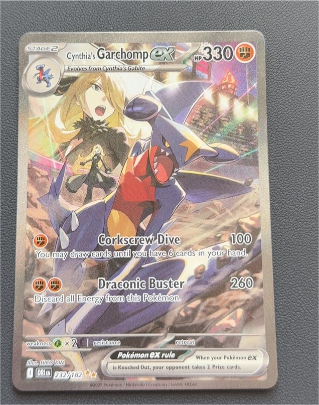 2025 Pokemon Destined Rivals #232 Cynthia's Garchomp ex — front
