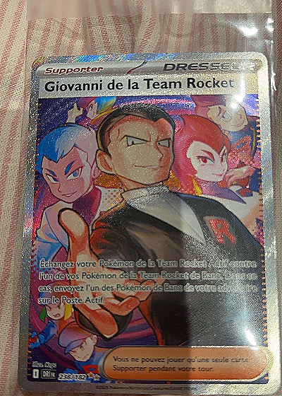 2025 Pokémon Destined Rivals #238 Giovanni de la Team Rocket — front