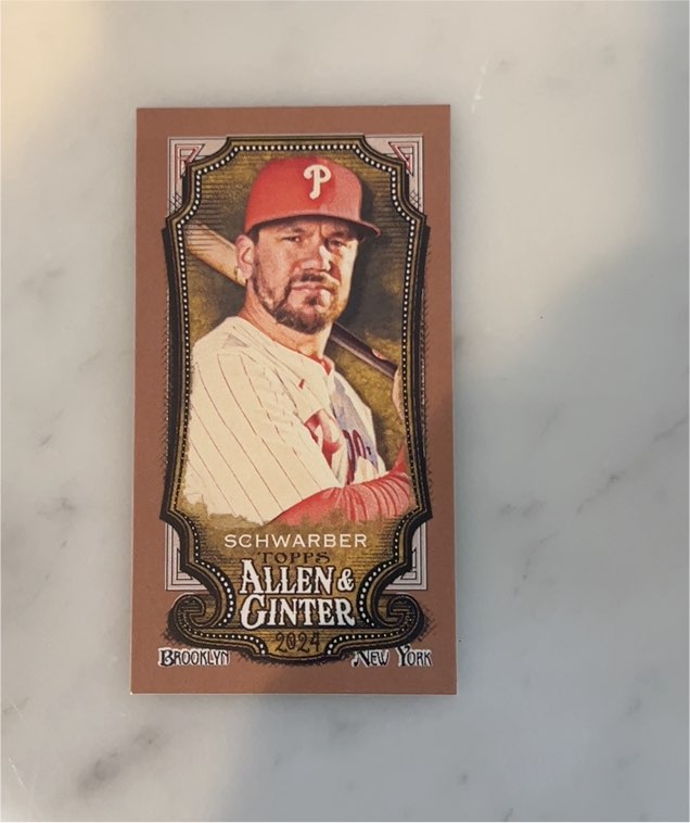 2024 Topps Allen & Ginter Mini #306 Kyle Schwarber — front