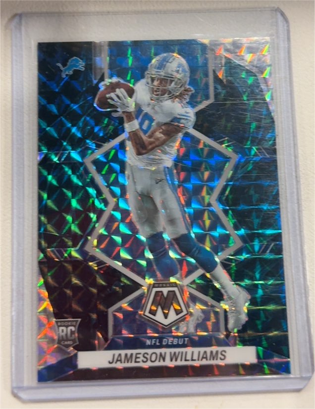 2022 Panini Mosaic #278 Jameson Williams NFL Debut — front