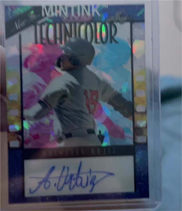 2023 Leaf Vivid Technicolor Auto #TAO1 Abimelec Ortiz — front