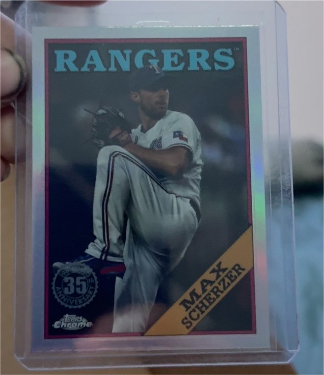 2023 Topps Chrome Update #88CU-7 Max Scherzer Texas Rangers — front