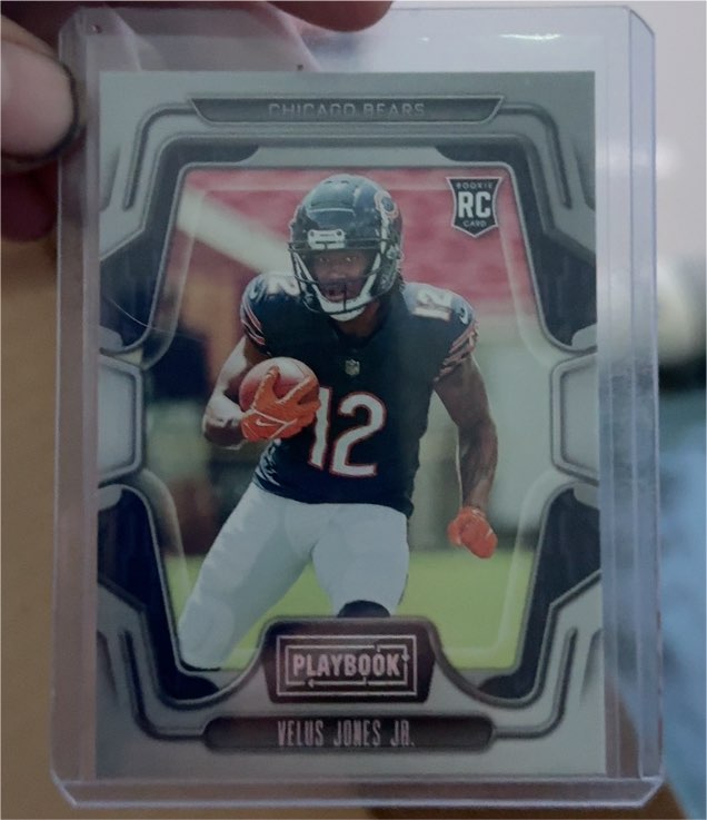 2022 Panini Playbook #130 Velus Jones Jr. — front