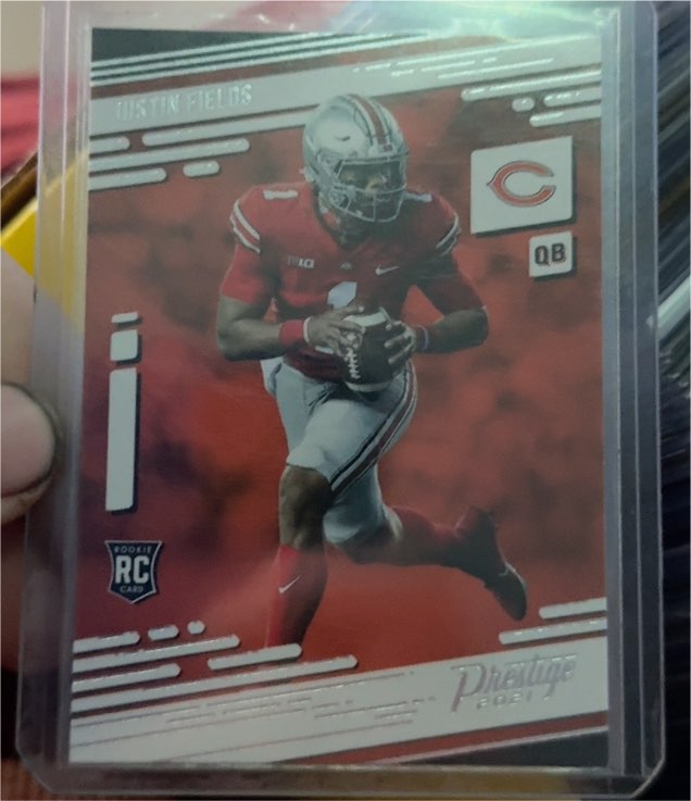 2021 Panini Prestige #203 Justin Fields Rookie Card — front