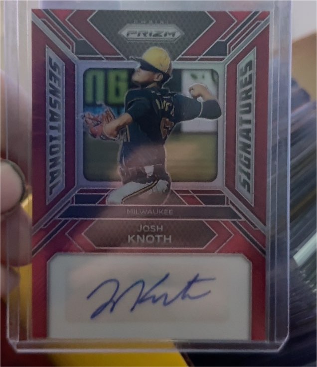 2024 Panini Prizm #SS-JK Josh Knoth Sensational Signatures Auto — front