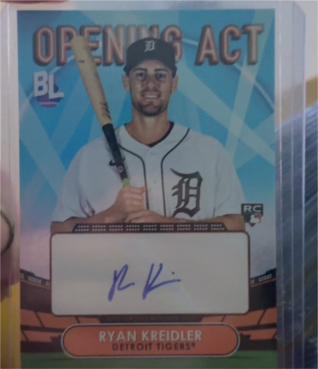 2023 Topps Big League Opening Act Autographs #OAA-KRE Ryan Kreidler — front
