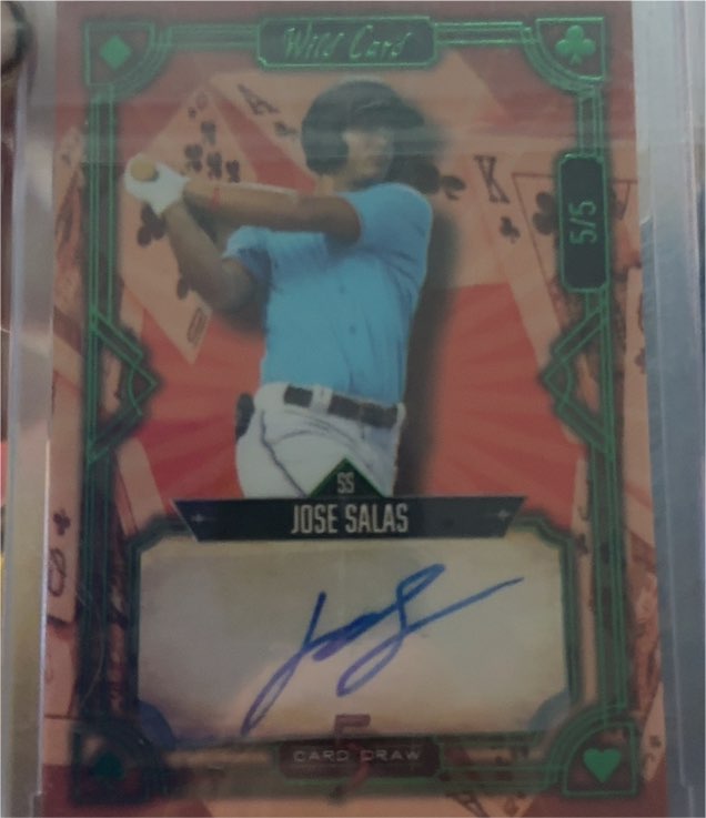 2023 Wild Card 5 Card Draw #5CDCL-5 Jose Salas — front