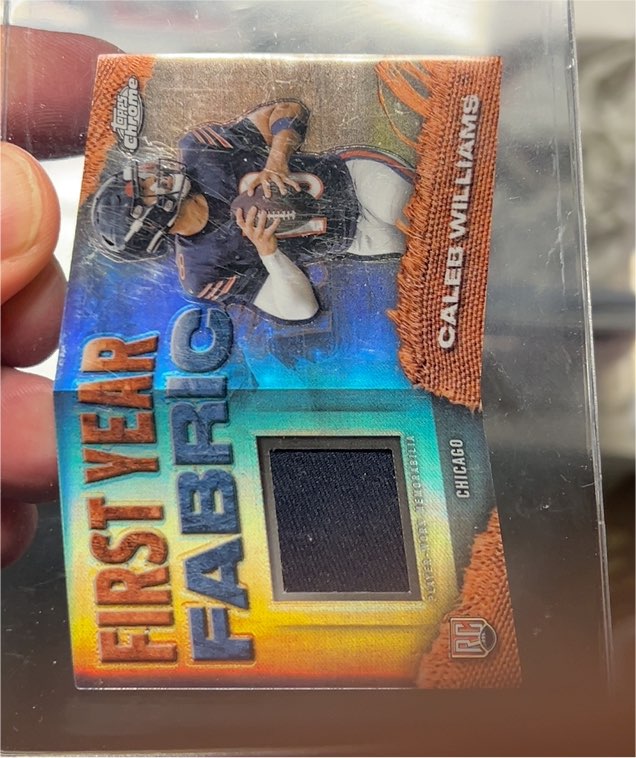 2024 Topps Chrome First Year Fabric #FYF-CW Caleb Williams — front