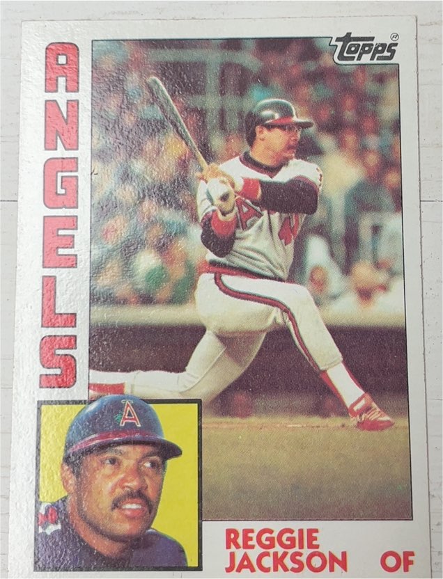 1984 Topps #100 Reggie Jackson — front