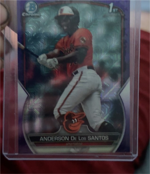 2023 Bowman Chrome #BCP-207 Anderson De Los Santos — front