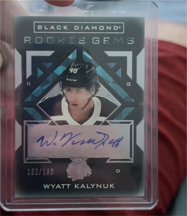 2021-22 Upper Deck Black Diamond Rookie Gems #RG-WK Wyatt Kalynuk — front