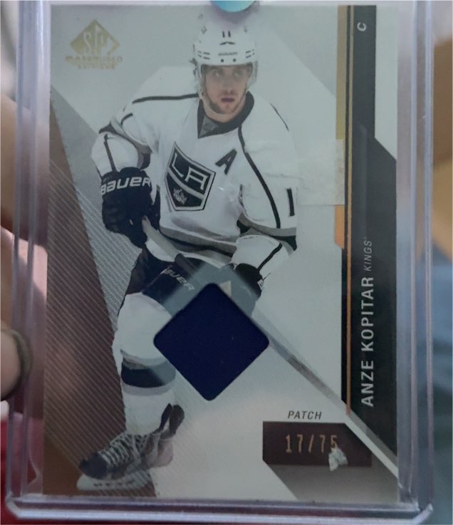 2014-15 SP Game Used Gold Jerseys #81 Anze Kopitar — front